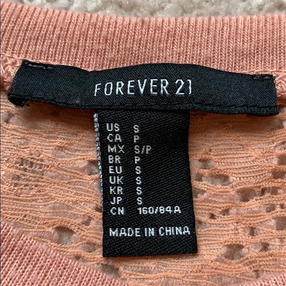 Forever 21 Orange Sweatshirt with LACE Back - Picture 4 of 5